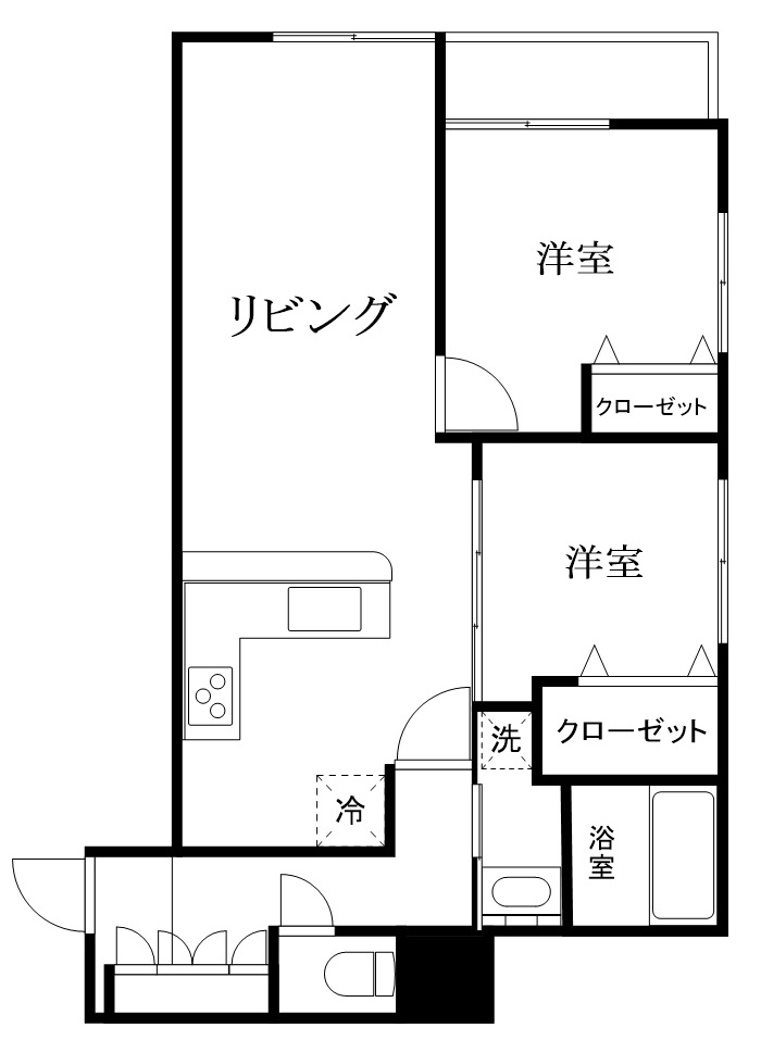 板橋区徳丸１丁目　区分マンション-間取り